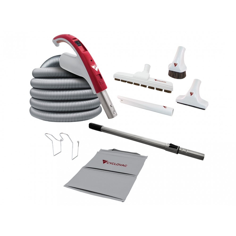 Cyclovac Kit On/Off 2026 (Mangueira Com 9,15mts + Punho On/Off E Terminal Rotativo)